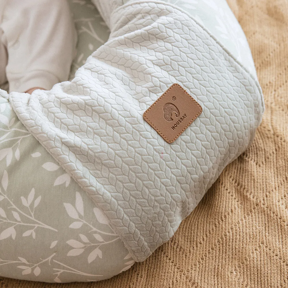 Cama de algodón para dormir, cuna portátil y transpirable personalizada, con relleno de fibra, para recién nacido, nido de bebé