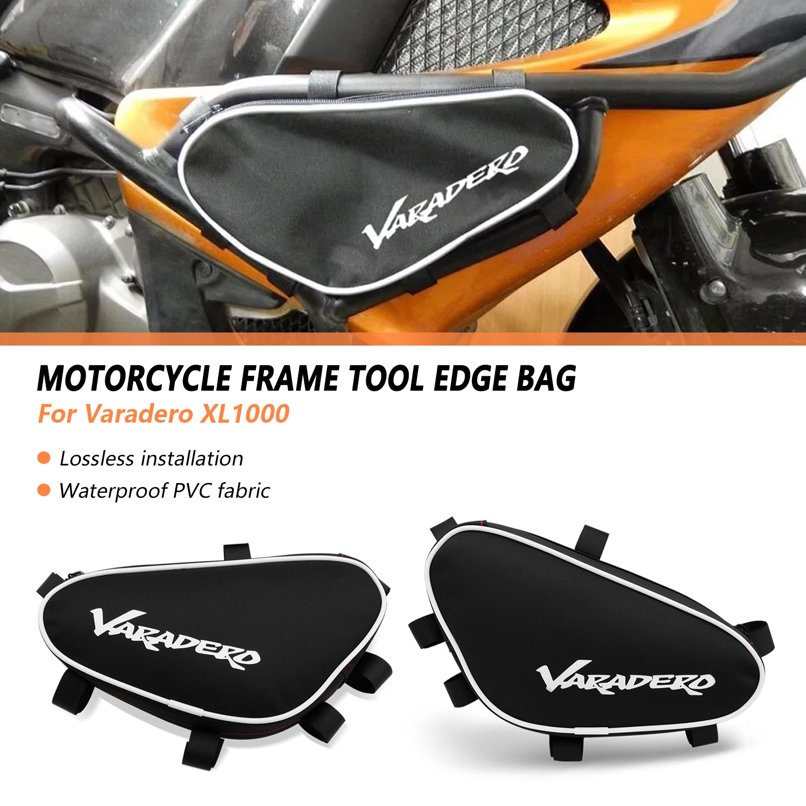 

Совершенно новая сумка на бак для мотоцикла, черный багажный водонепроницаемый рюкзак, комплект с быстрой фиксацией, сумка для хранения инструментов для XL1000 xl1000