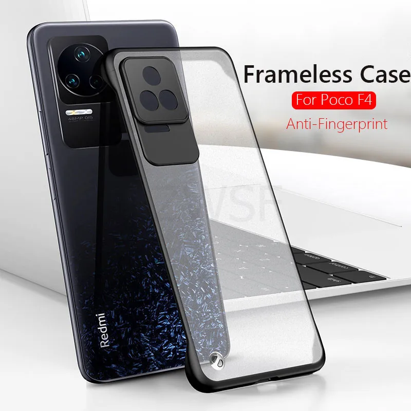 Case For Xiaomi Poco F4 5G Frameless Translucent Slim Matte Hard Back Cover For Poco F4 PocoF4 5G Phone Case Coque