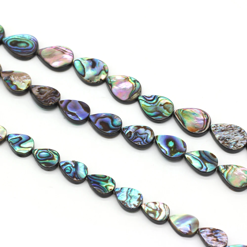 DIY-Perlen aus Abalone-Muschel, tropfenförmige Trennperlen für die Schmuckherstellung, DIY-Halsketten, Armbänder, Ketten, Ohrringe, Accessoires – Detail 5