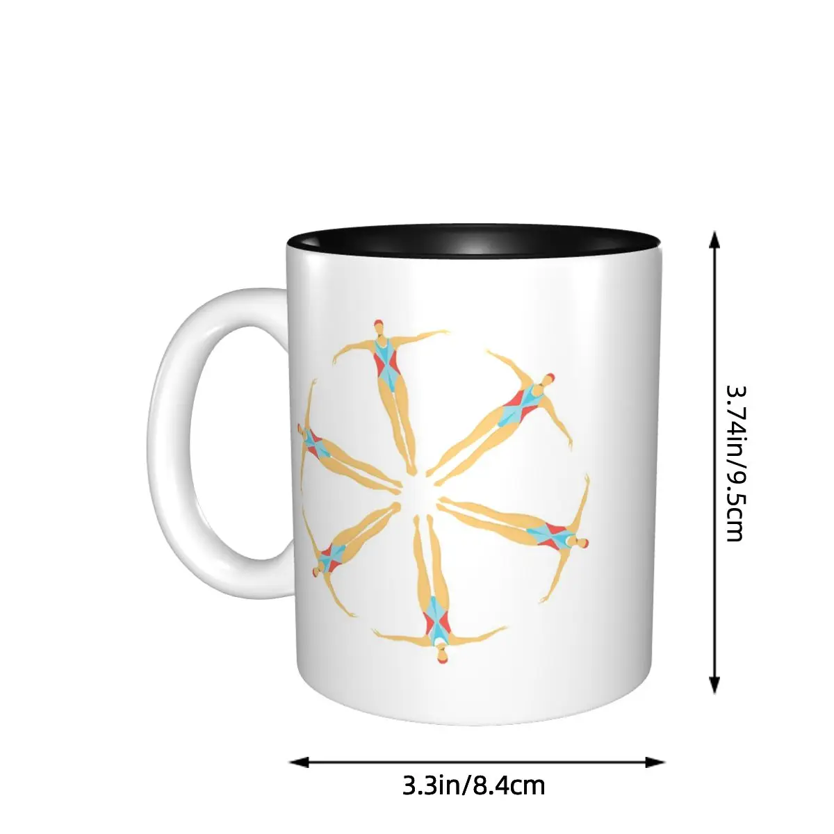 Synchronized Swimming Artistic Swimmers In A Synchro Swim Team Mug Ceramic Coffee Cups Tea Mugs Milk Cup Drinkware for Friends