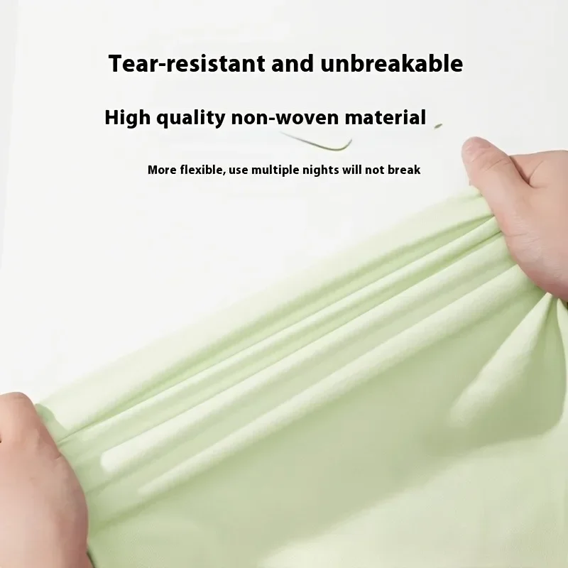 4 Stück weiche Einweg-Reise-Kissenbezüge aus Vliesstoff, handwaschbar, geeignet für Hotels, Schönheitssalons, Reisen, Outdoor, Camping – Detail 2