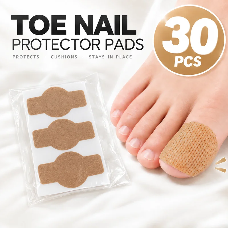 10/20/30 Pieces of Unisex Foot Care Patches to Protect Nails and Prevent Friction, Elastic and Breathable, Glue-Free Adhesive