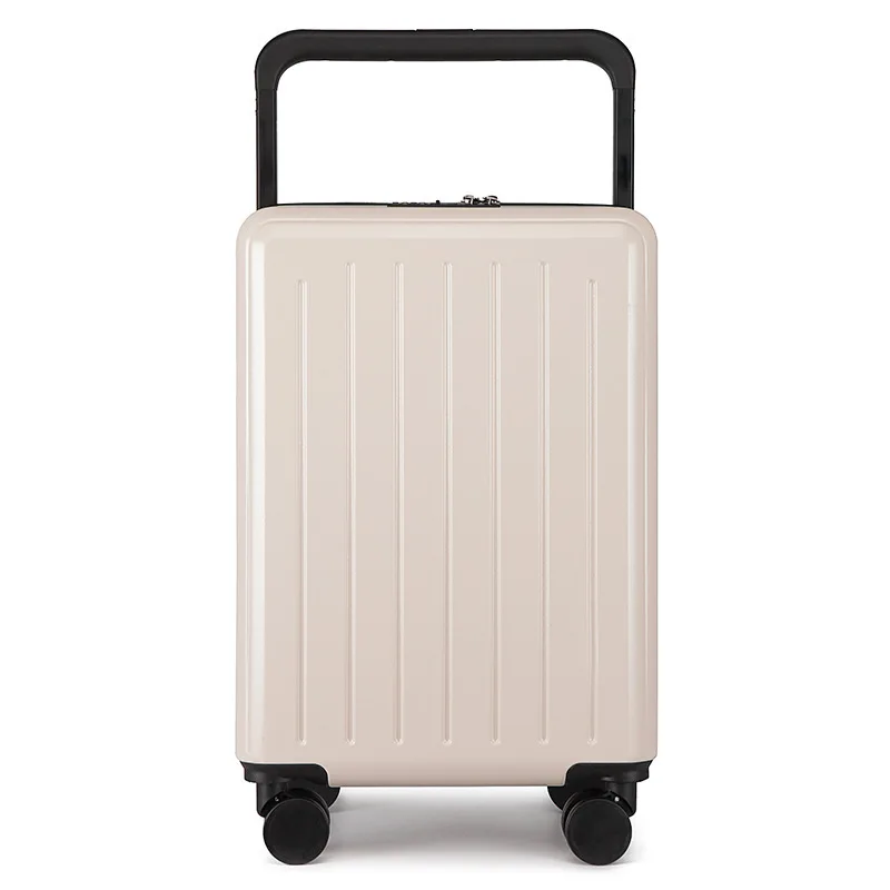 Valise à roulettes larges pour femmes et hommes, 20 pouces, roues silencieuses universelles, bagages de voyage 24 pouces, boîte à mots de passe, étui d'embarquement pour étudiants