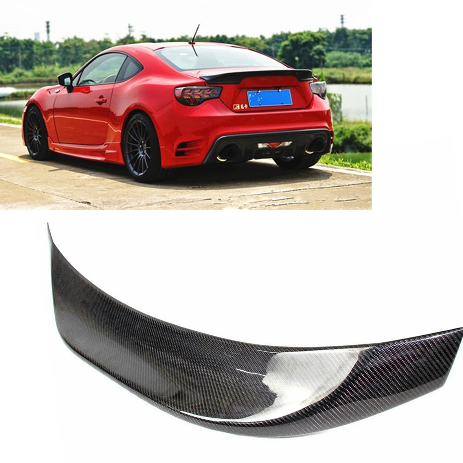 

For TOYOTA GT86 86 2012-2020 2 Door Coupe Subaru BRZ Scion FRS FR-S L Style Rear Trunk Splitter Spoiler Wing Lip