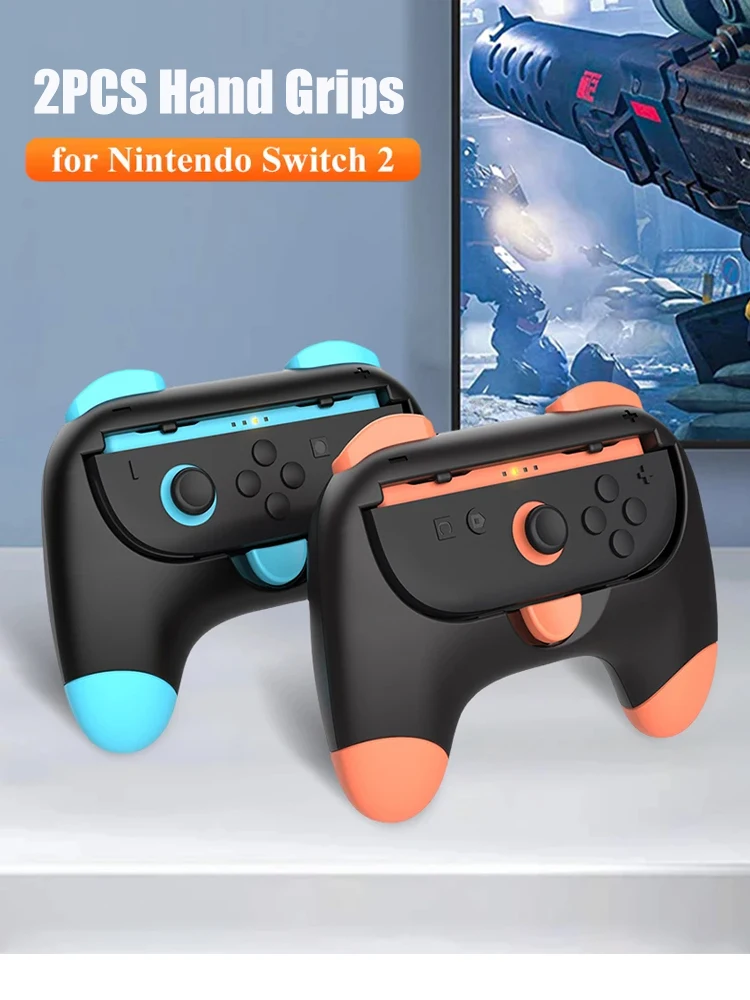 Kit de poignée pour Nintendo Switch 2, 2 pièces, support de poignée pour contrôleur Joypad, support de Joystick pour Switch 2, accessoires