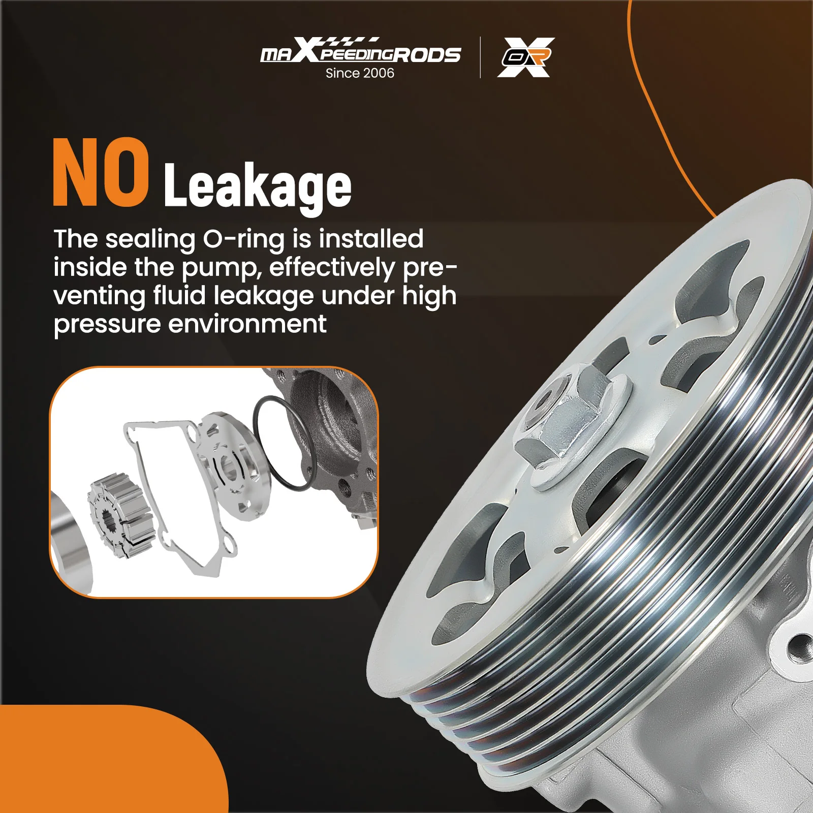 

Power Steering Pump w/ Pulley For Acura TSX Honda Element L4 2.4L 2002-2011