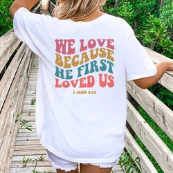 Women Religious Christian T-shirt Trendy Faith Shirt Vintage Aesthetic Christian Bible Verse Y2k Top Short Sleeve Summer Tshirt