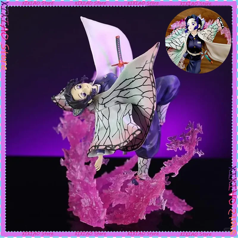 

Demon Slayer 20 см большая фигурка бабочка танцевальная бабочка аниме статуя Коллекционная модель настольный орнамент цветная коробка