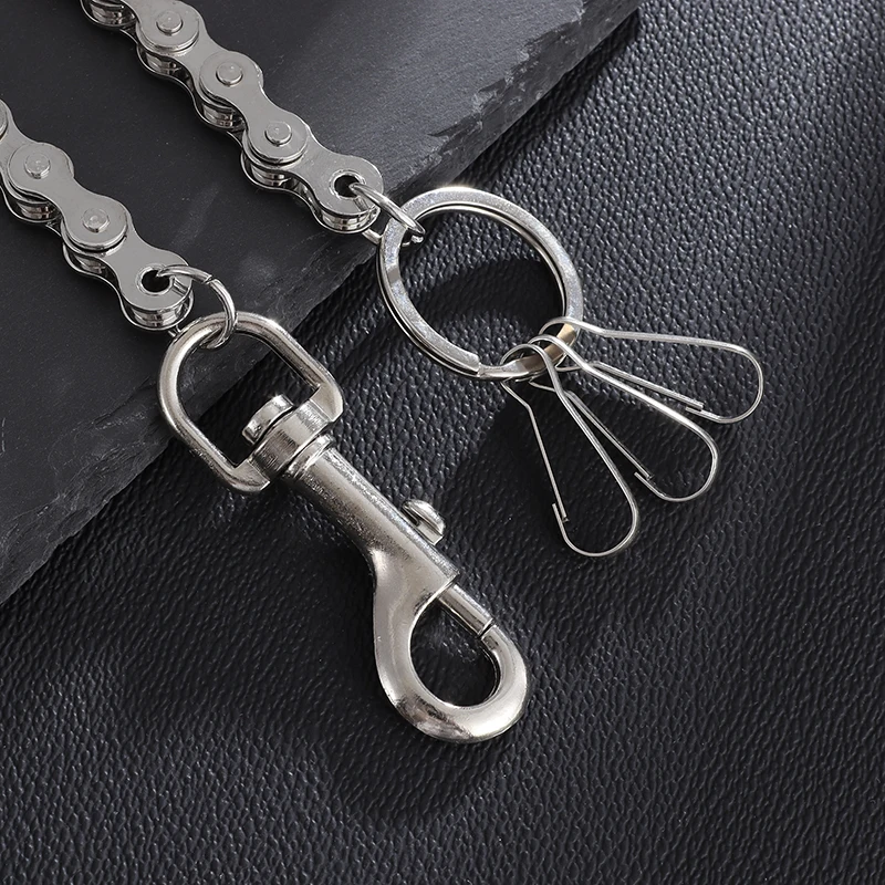 Men and Women Creative Bicycle Chain Key Chain Pants Chain Hip-Hop Punk Motorcycle Accessories