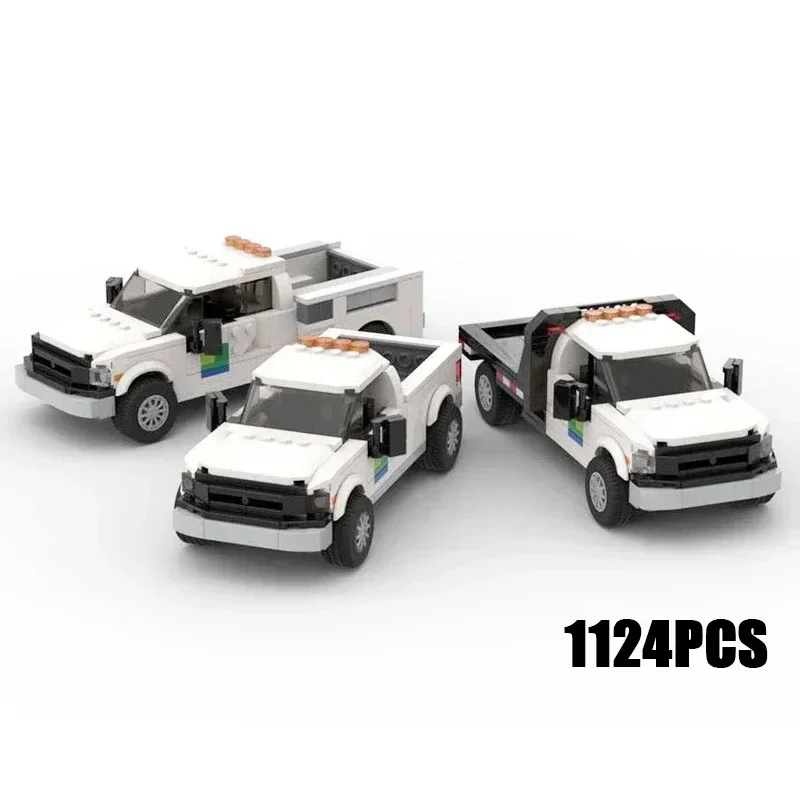 City Truck Model Moc Building Bricks 8 Stud Speed Champion Truck Technology Modular Blocks Gift Christmas Toys DIY Sets Assembly