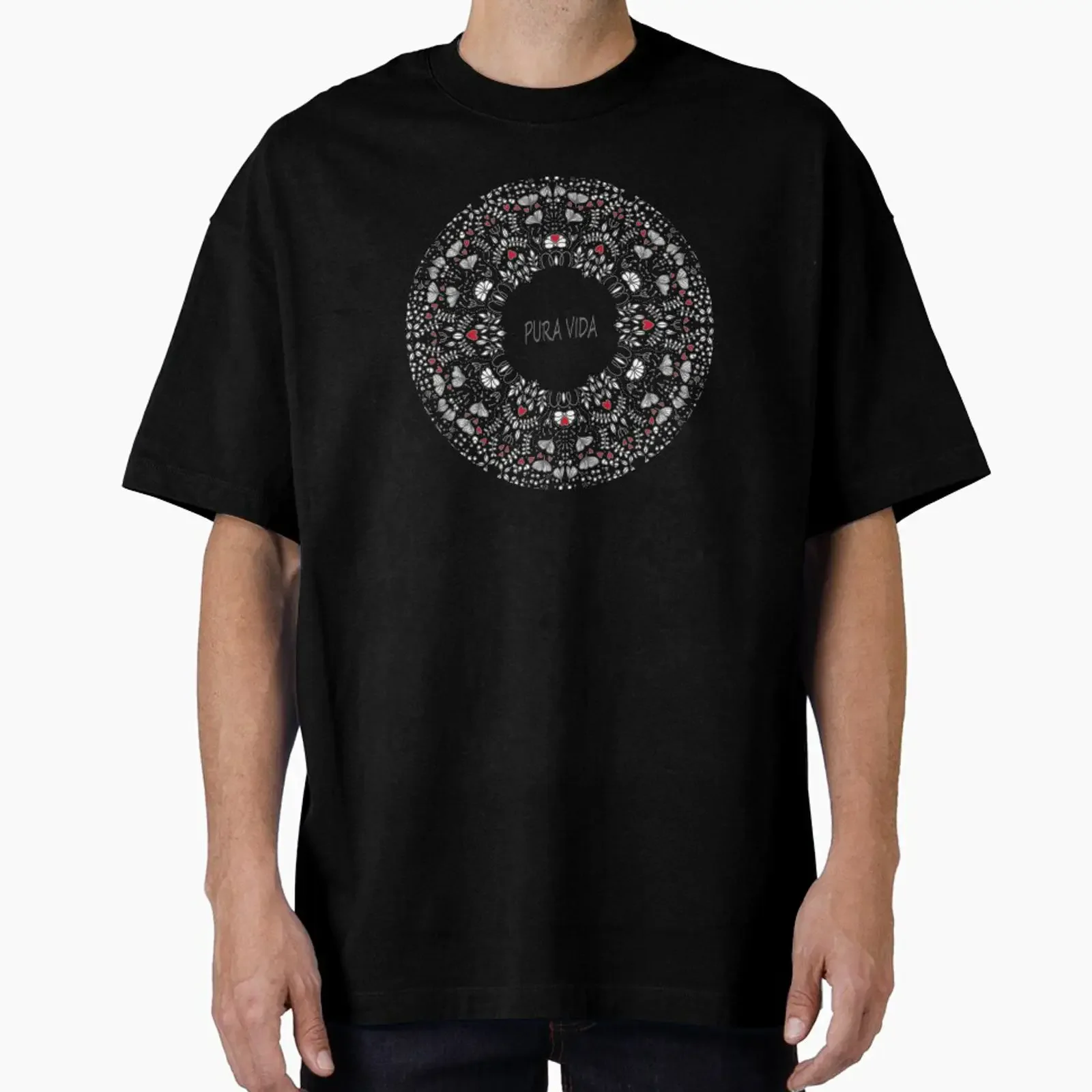PURA VIDA LOVE designed and sold by MAYRA PEREZ vintage Washed homme Casual fashion Unisex Soft streetwear Stylish Versatile