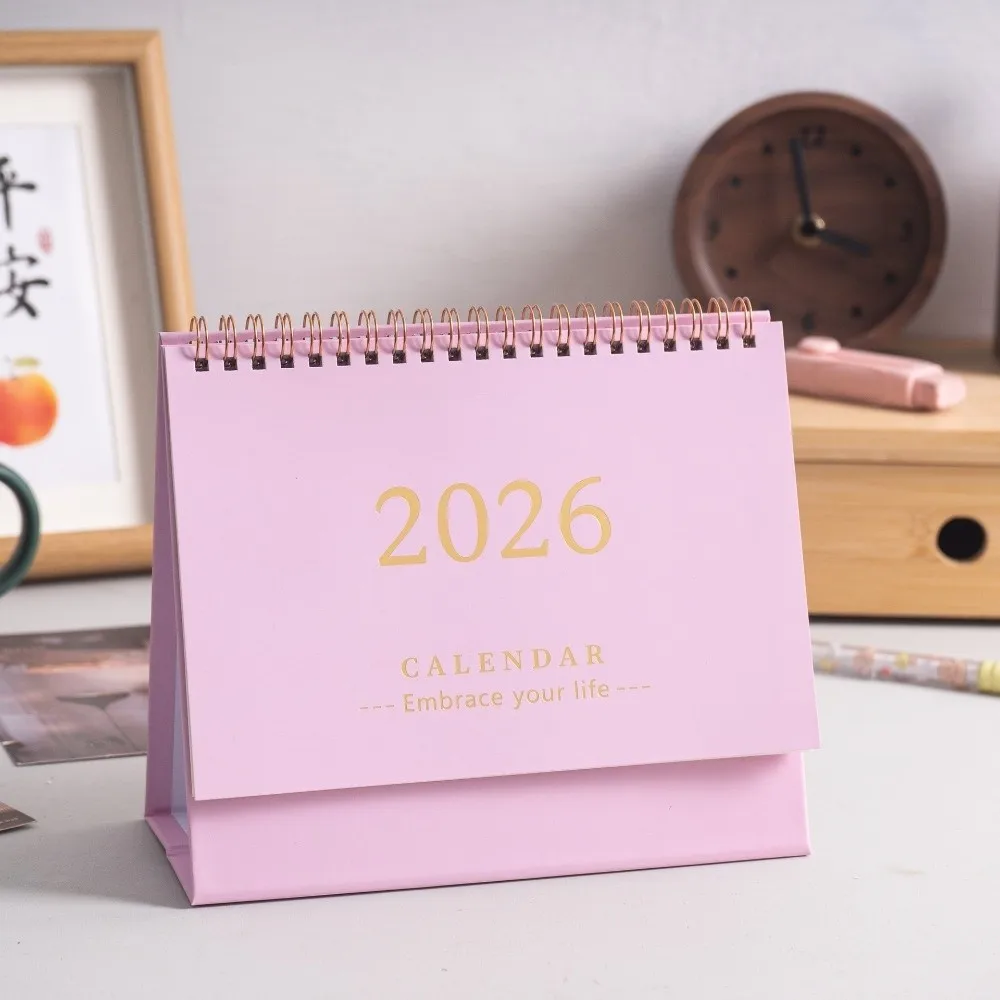 

Writeable Memo Standing 2026 Desktop Desk Calendar Portable Foldable Table Calendar Flip Calendar Office Supply