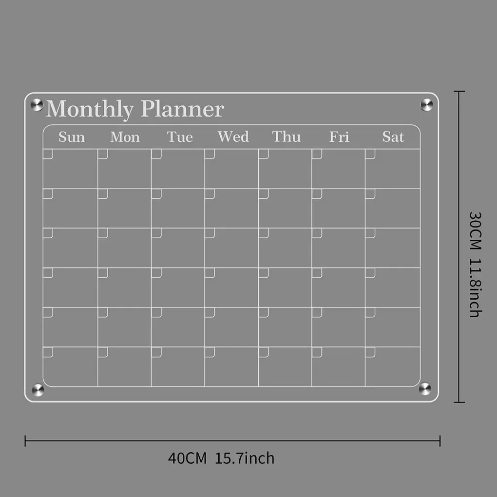 Acrylic Board Magnetic Calendar Dry Dry Erase Board Magnetic Customizable Messaging Easy