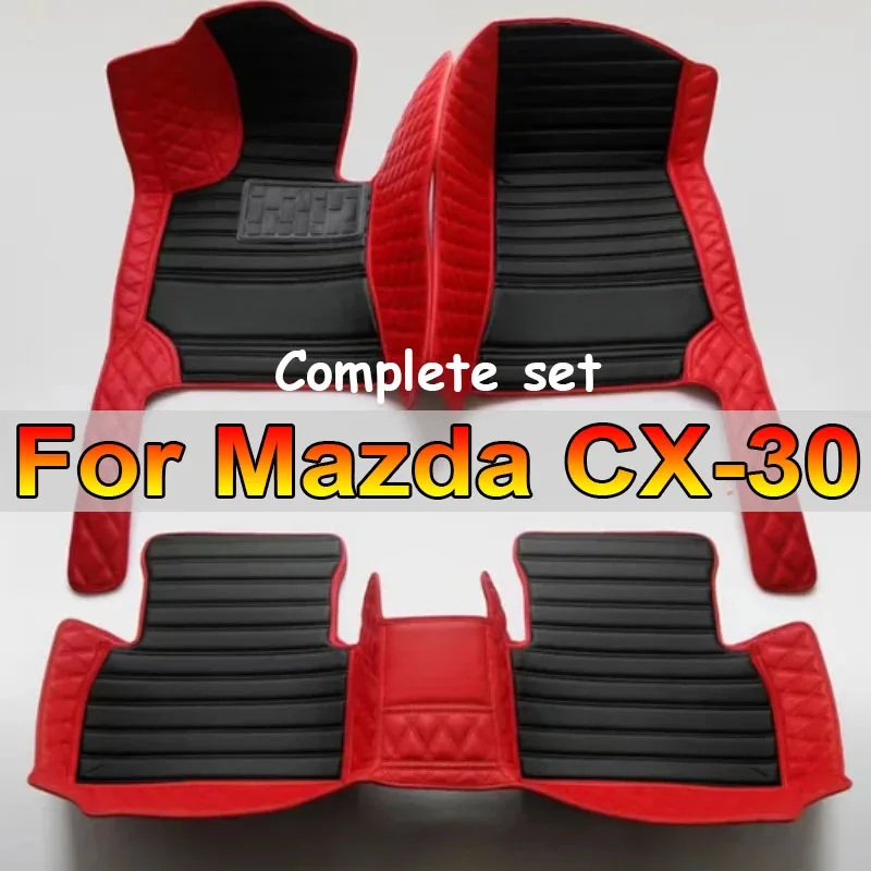 

Car Floor Mats For Mazda CX-30 DM 2020 2021 2022 2023 CX30 CX 30 Waterproof Durable Carpet Leather Mat Full Set Car Accessories