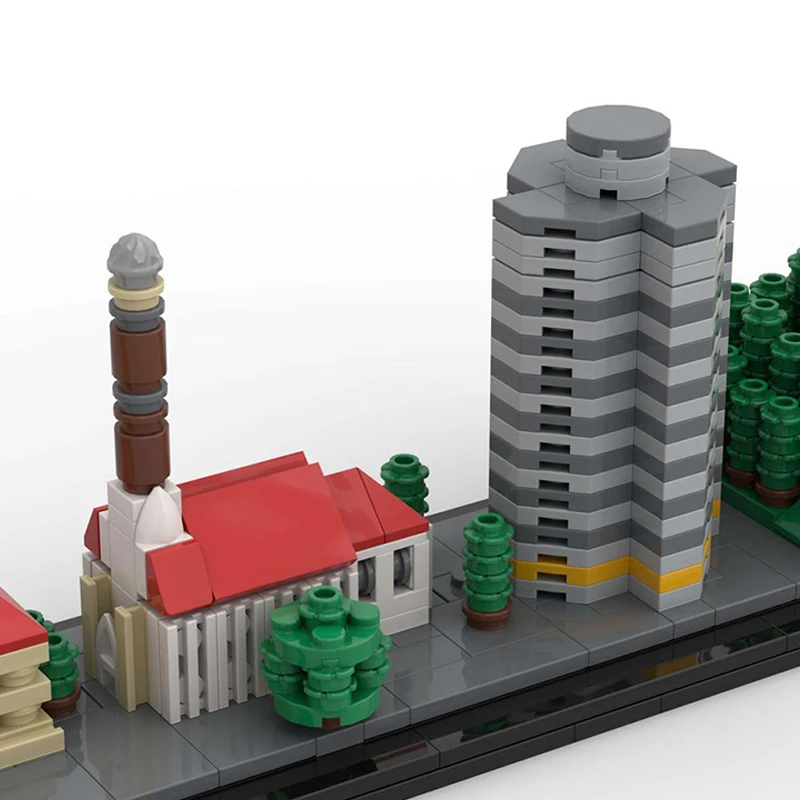 Göttingen Skyline Building Blocks MOC Famous Movie Architecture View Assembling Model Technology Bricks Collection Toys Kid Gift