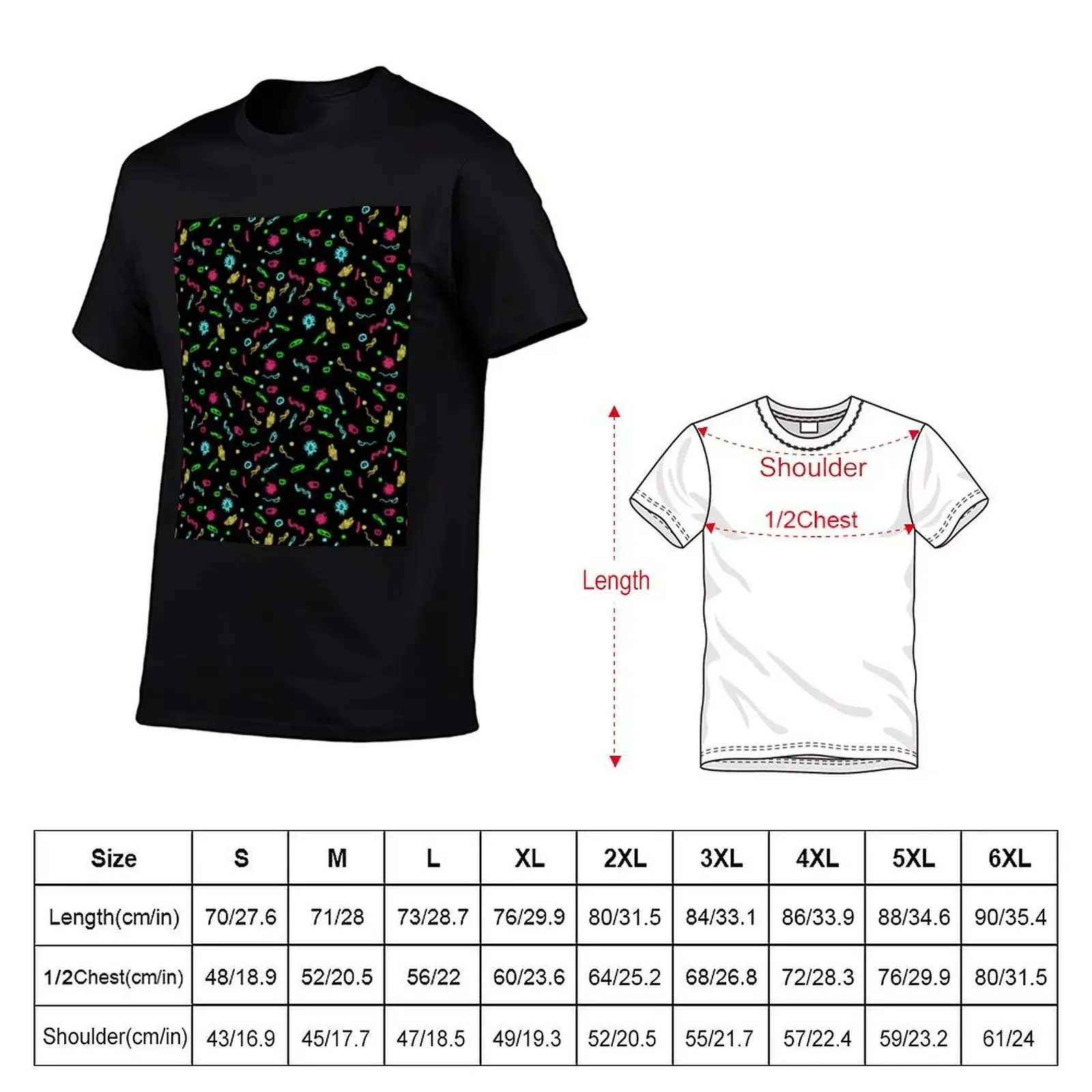 Fluorescent Microbes T-Shirt blacks anime stuff T-shirt men