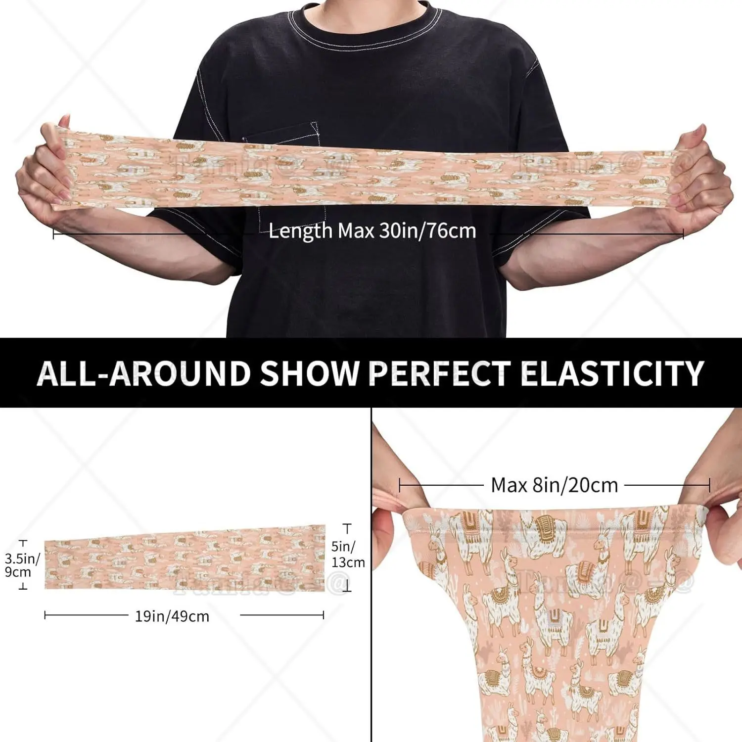 Cooling Arm Sleeves for Men Women Uv Protection Exotic Cartoon Cute Alpaca Cactus Tattoo Sleeves to Cover Arms for Women Men