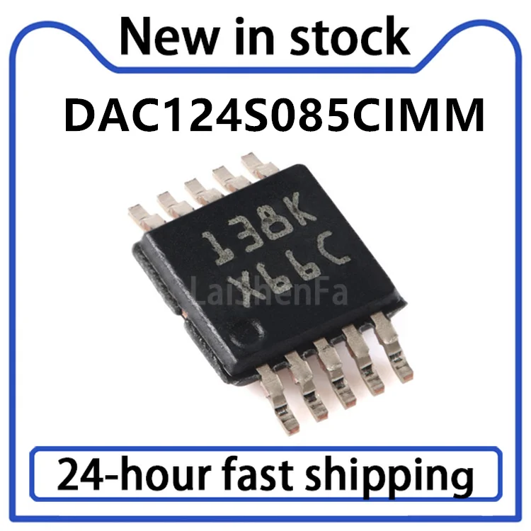 5PCS New DAC124S085CIMM DAC124S085CIMMX Silk Screen X66C Patch VSSO10 Digital To Analog Conversion Chip IC IC in Stock