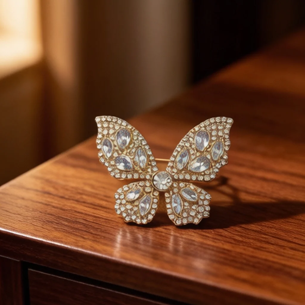 New Stylish Date Accessory, Decorative Buckle, Simple and High Aesthetic Value, Silk Clip, Lapel Pin, Metal Buckle, Clothing Pin, Exquisite Brooch, Corsage, Shoe Badge, Badge Brooch, Bow Tie Accessory, Anti-Exposure Accessory, Stylish Brooch, Light Luxury Waterproof, High-End, Best Matching Accessory, Suit Lapel Pin