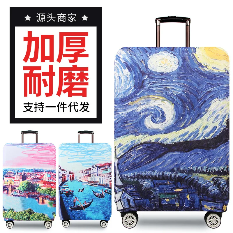 

Travel Suitcase Protective Cover Luggage Case Travel Accessories Elastic Luggage Dust Cover Apply to 18''-32'' Suitcase