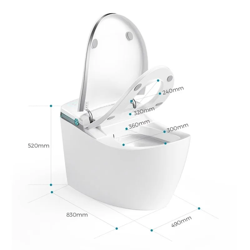 Picture 6: Japanese Sanitary Smart Toilet Floor Uv Sterilizer Uk Seat Cover Smart Toilet Minimalist Organizer Slimme Wc Home Furniture