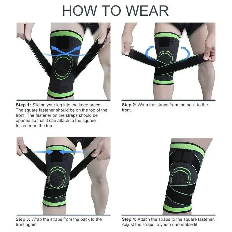 Band Compression Exercise, Fitness Knee Pads, Running, Mountaineering, Basketball Knee Pads, Warm Nylon Sports Knee Pads