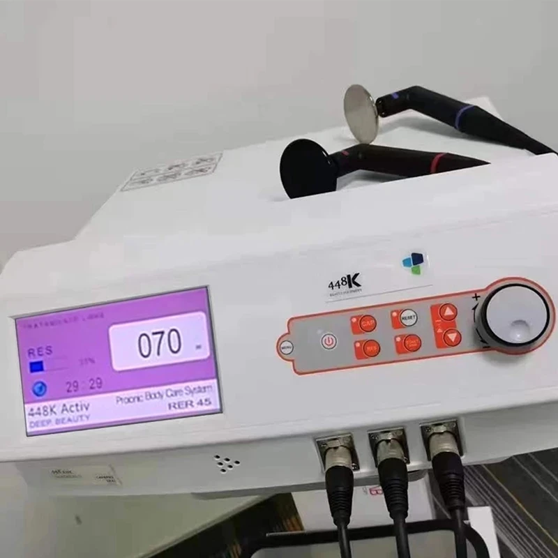 2024 Thermische Systeem 300W Cet Ret Smart Diathermy Machine Indiba Tecar Fysiotherapie 448Khz Er45 Body Shaping