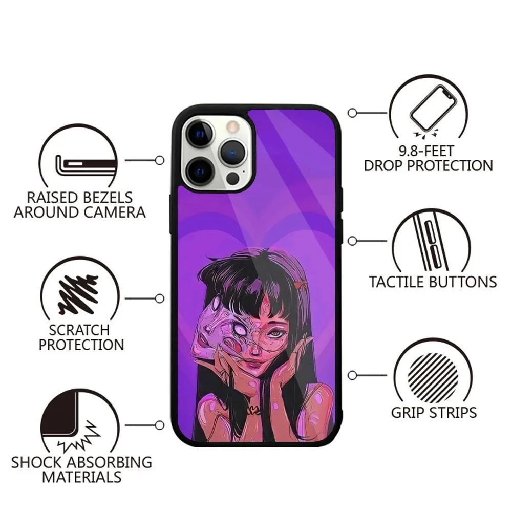 Horror Comics J-Junji T-Tomie Phone Case For iPhone 16,15,14,13,12,11,Plus,Pro,Max,Mini Magsafe Magnetic Wireless Charging