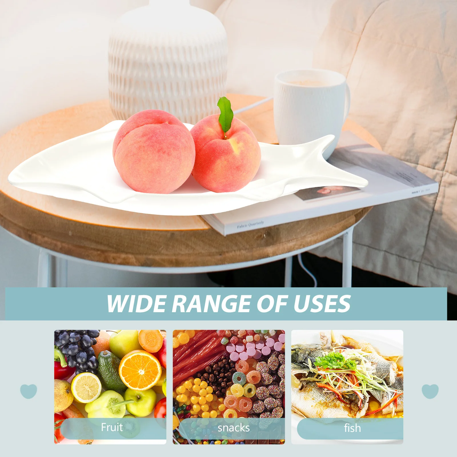 

Сервировочный поднос для хранения тарелки для торта в китайском стиле, десертные тарелки, керамические белые тарелки