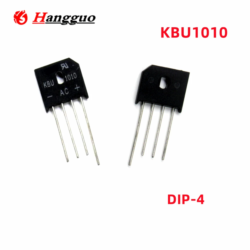 5PCS/Lot Original KBU606 KBU608 KBU610 KBU806 KBU808 KBU810 KBU1010 KBU1510 KBU2510 KBU3510 DIP-4 BRIDGE RECTIFIERS