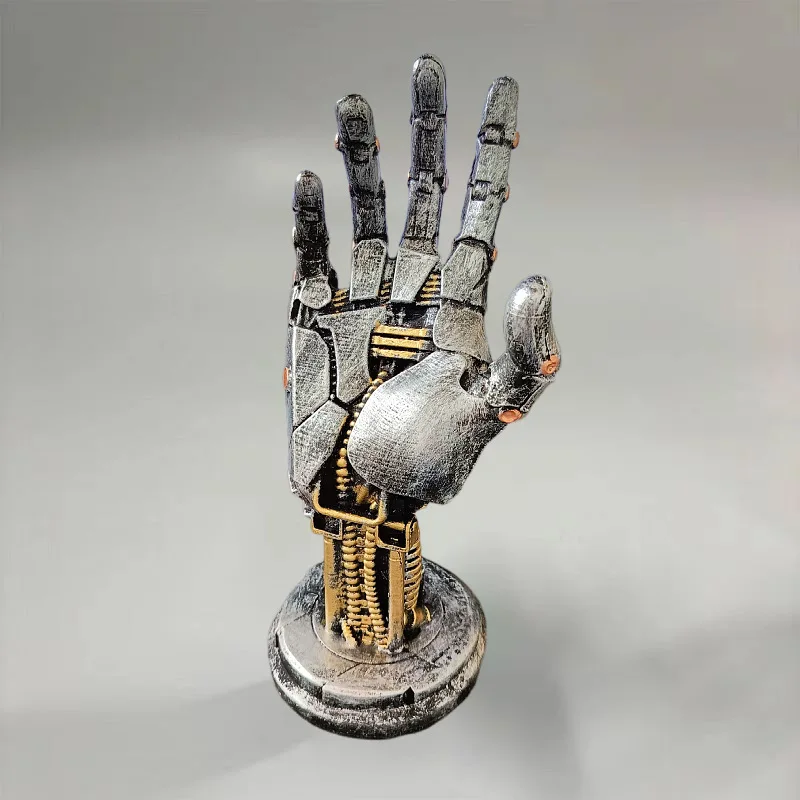 Robotic Hand Statue Home Decor Holders Punk Gothic Design Halloween Decorations Game Controller Stand Support Figurine