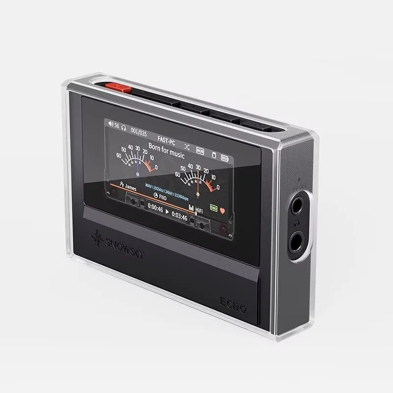 SnowSky/FiiO Echo MINI HiFi 블루투스 MP3 플레이어용 초박형 소프트 TPU 카메라 보호 백 클리어 케이스 커버