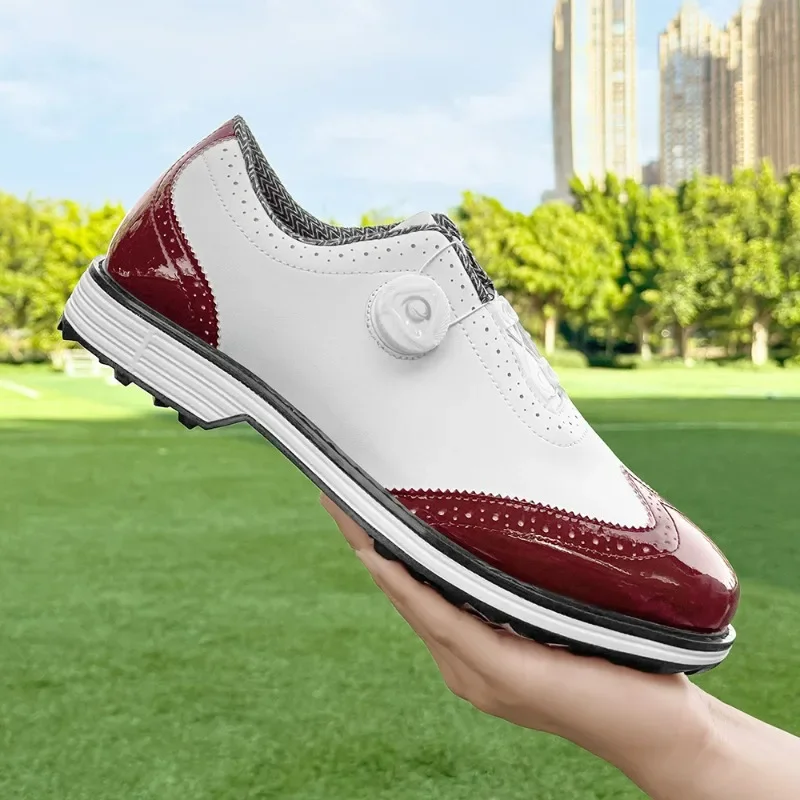New Original Brand Golf Training For Male Big Size Golf Shoes Men Luxury Brand Sport Shoes Mens Leather Golf Sneakers Man