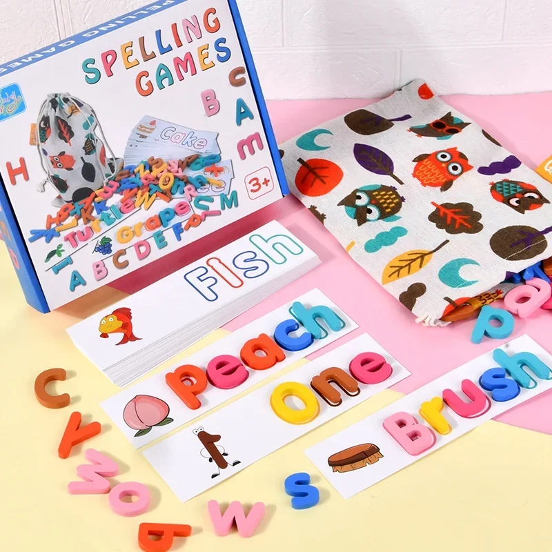 

Cpc Ce Children's Early 26 English Letter Card Pair Spelling Exercises Early Puzzle Toy Word Games