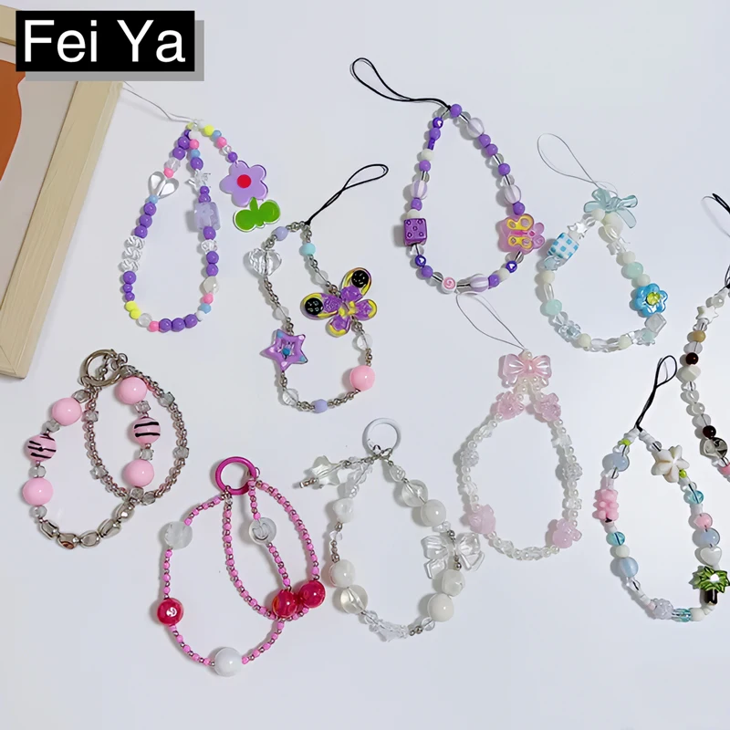 

Модный чехол для телефона, ремешок на запястье, веревка на запястье, анти-потерянный женский, сделай сам, ручная работа, прочная ручная веревка, портативная сумка, брелок для ключей