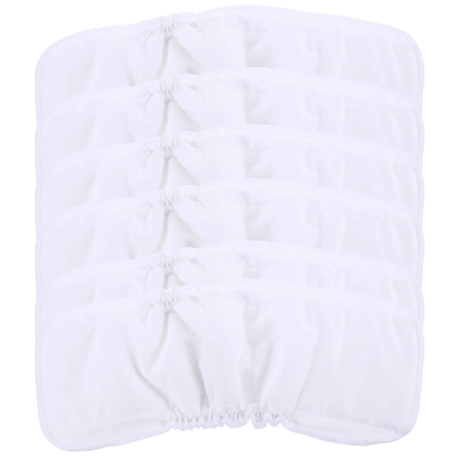 

6Pcs Bamboo Fiber Diaper Inserts Reusable Cloth Liners Absorbent Soft Baby Infant Newborn Diaper Supplies Urinal Pads