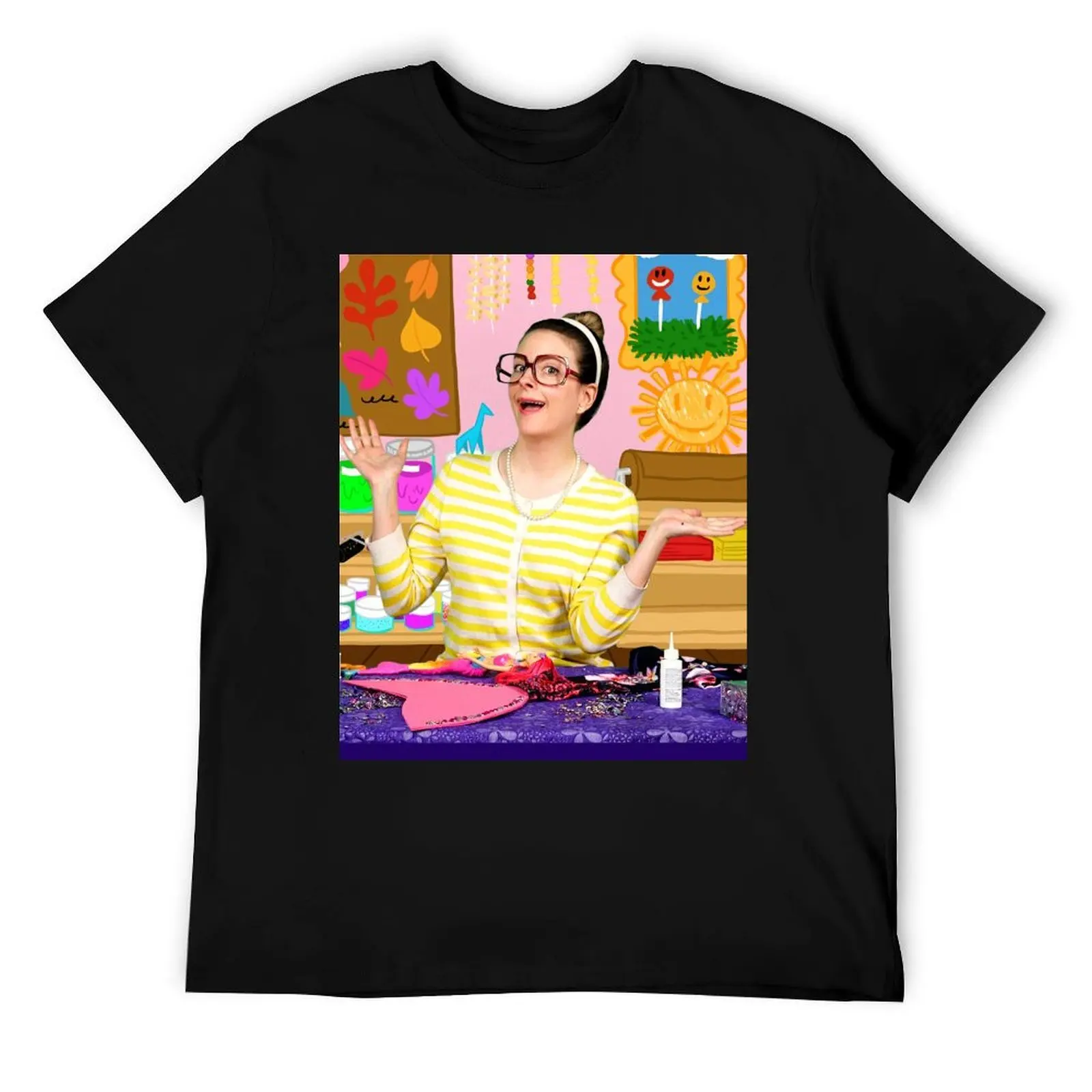 

Crafty Carol Arts Camp Cool School T-Shirt t shirt for man 100 percent cotton t shirts designer T-Shirt