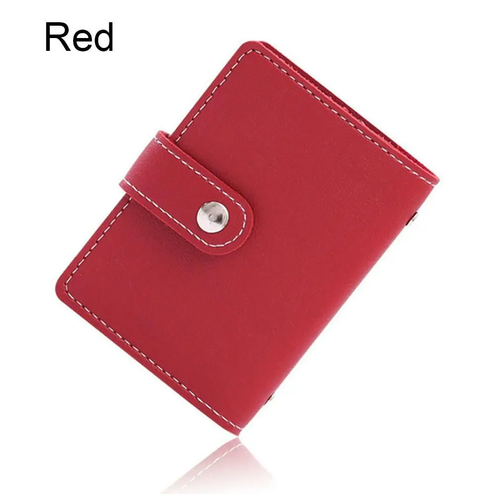 New Anti-theft ID Credit Card Holder Fashion Women\'s 26 Cards Slim PU Leather Pocket Case Purse Wallet for Women Men Female