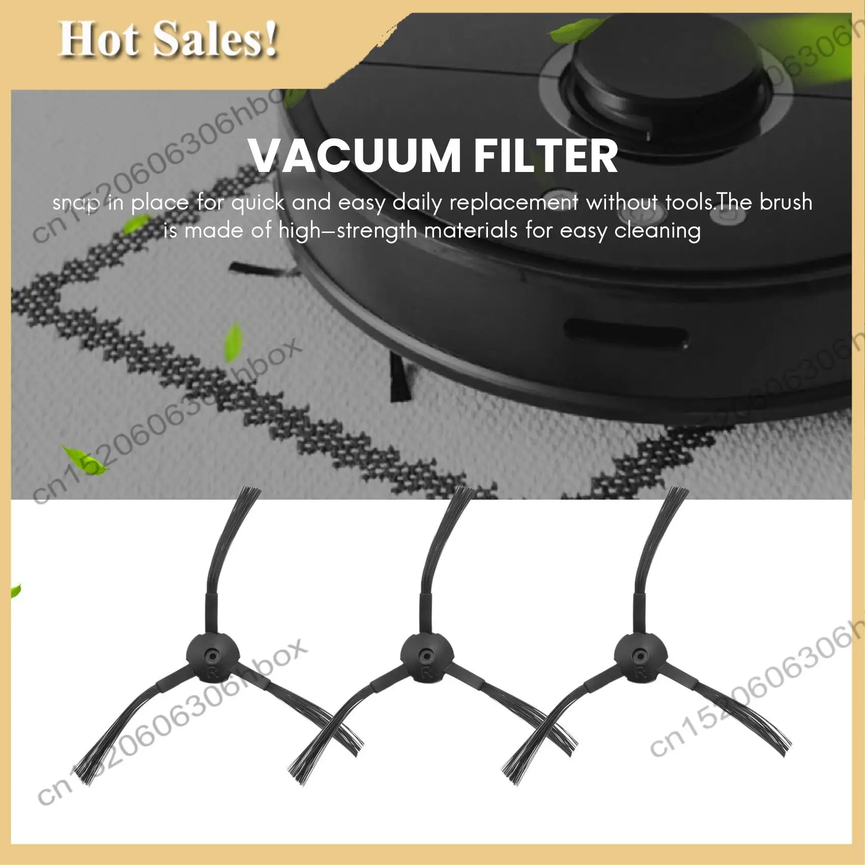 

-HOPE Vacuum Filter Kit Replacement For Robotic Vacuum Ilife V3 V3S V5 V5S,Pro Robot Vacuum Cleaner Filters And 6 Side Brushes A