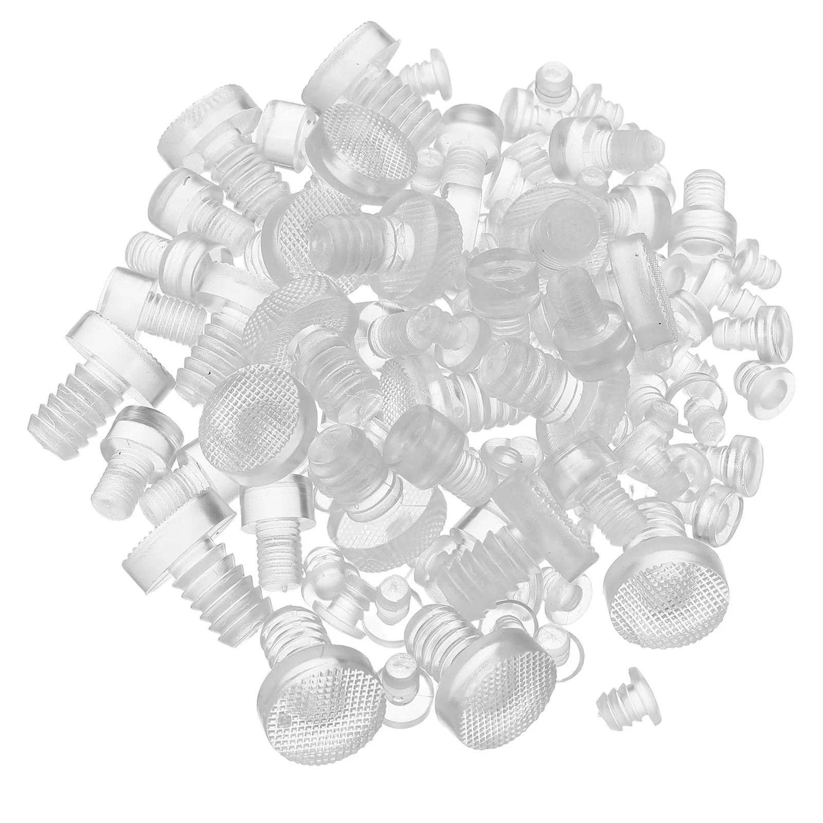 

100Pcs Transparent Cabinet Door Bumpers Furniture Feet Pads Silent Anti-Collision Cushion Pads Cupboard Buffer Protectors