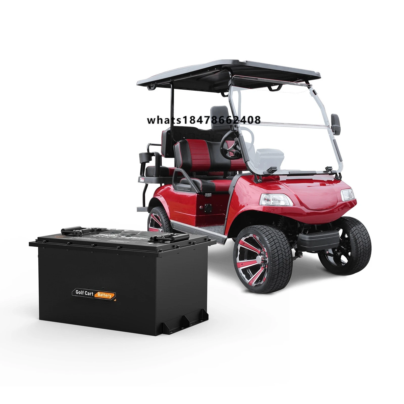 Lifepo4 golf cart battery 100ah 48v lithium battery 72v 36v 105Ah metal shell battery, suitable for electric vehicle
