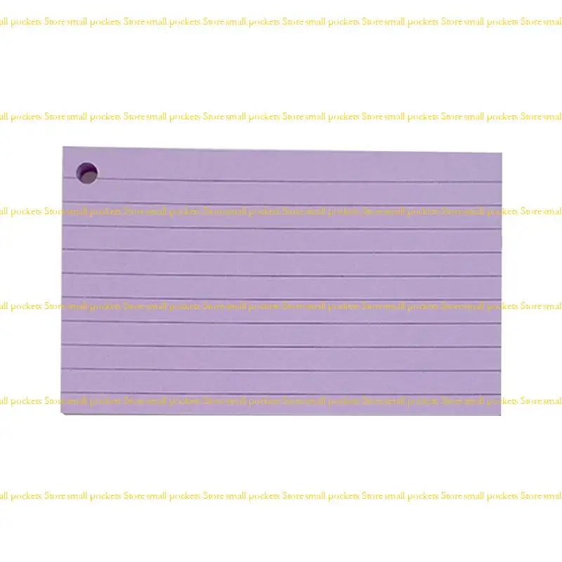 R1WD Flash Cards Revisions Cards Lined Index Cards with Binding Rings for Office