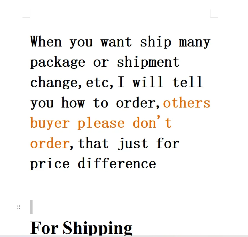 

Shipping Price Difference Cape Sample Shipment