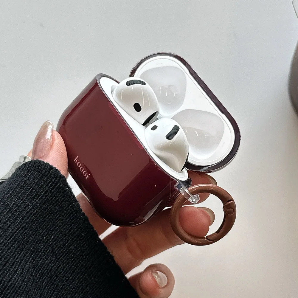 Simple Style Purple Tpu Clear Imd Bluetooth Earphone Case For AirPods Pro 3 2 Silicone Protective Cover For AirPods 4 3 1 or 2 - view 6