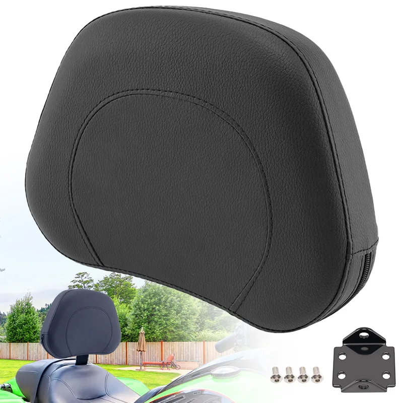 Universal Motorcycle Rear Backrest Passenger Sissy Bar Cushion Pad For Harley Honda Yamaha Suzuki Kawasaki Motocross Accessories