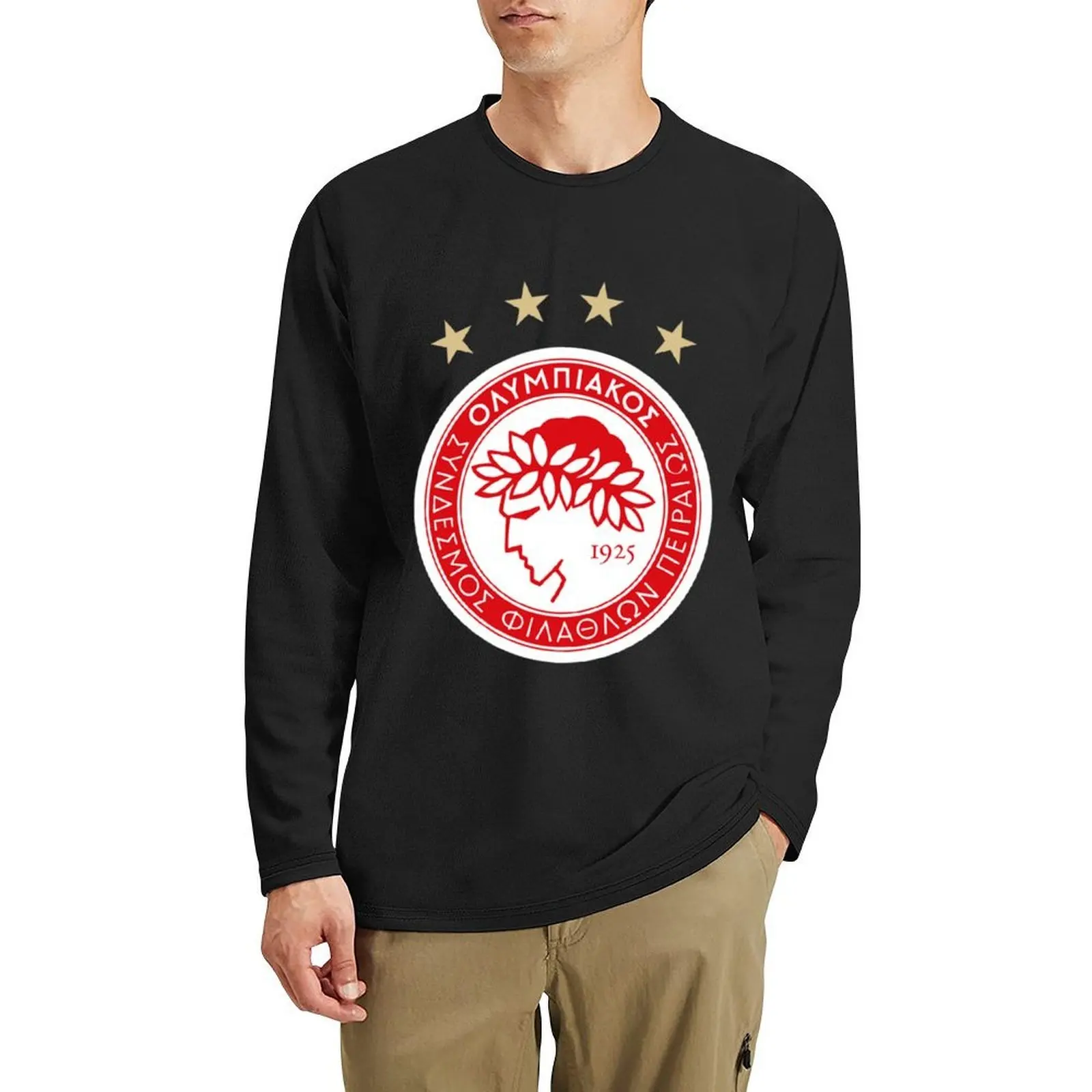 

Olympiakos - Olympiacos - Ολυμπιακ ΣΦΠ Long T-Shirt cute clothes tees oversized t shirt korean fashion T-shirt men