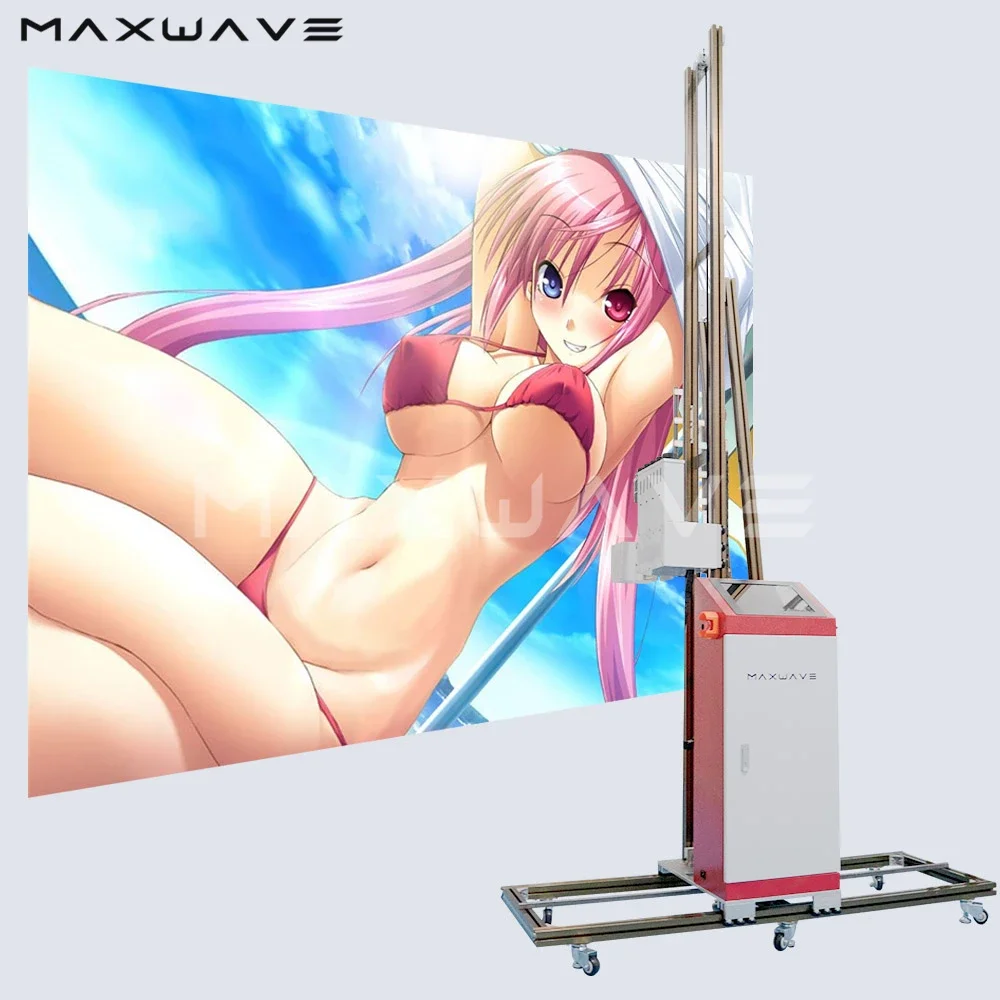 MAXWAVE Industrial Digital Photo 3D Embossing Effect Wide Format Printing Wall Printer Direct Image Printing Machine Price