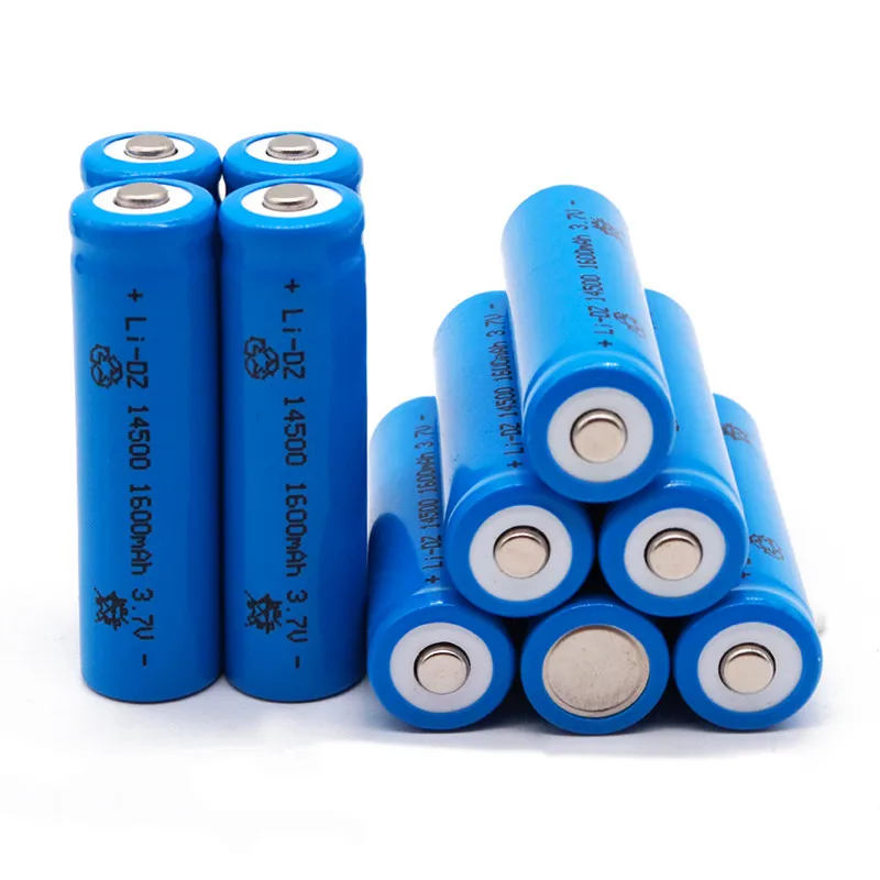 14500 AA Battery 3.7v 1600mah Lithium Batteries Li-ion Rechargeable Batteries Portable Bateria For Electric Shavers Toys