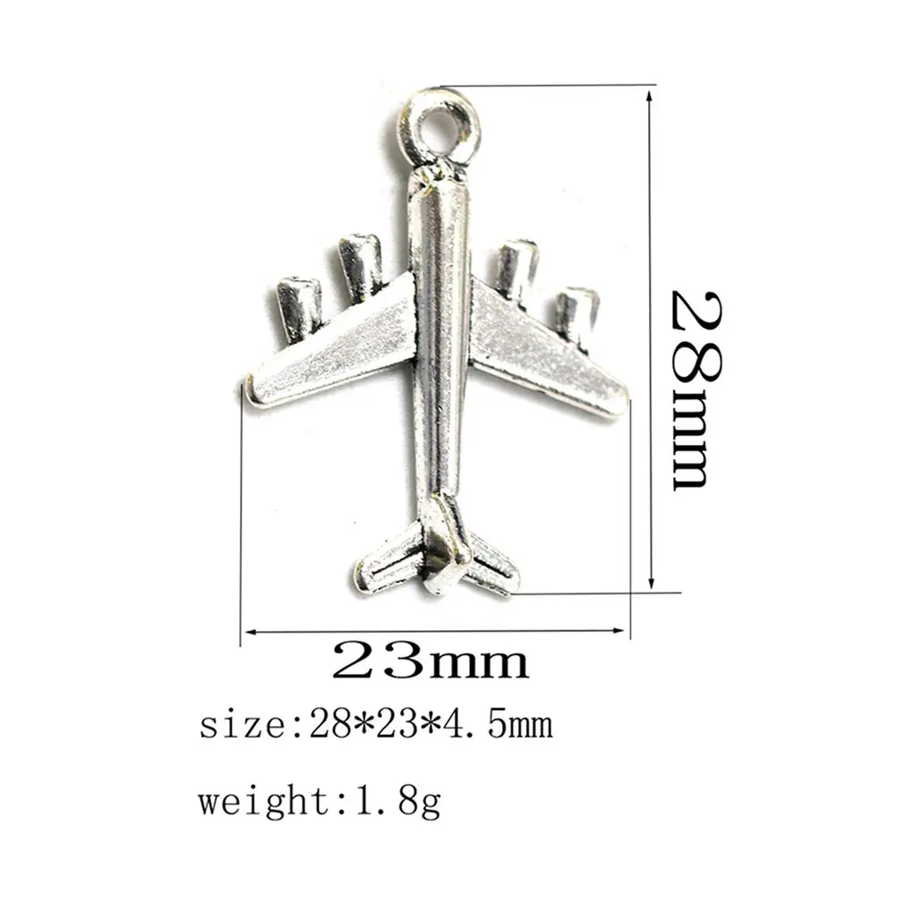

20Pcs Unique Design Airplane Pendant Charms Made of Alloy for DIY Jewelry Making Necklace Bracelet Craft Accessories